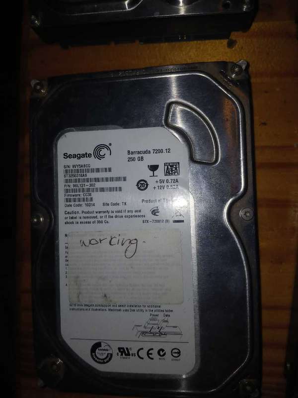 6  hard disks drives for sale