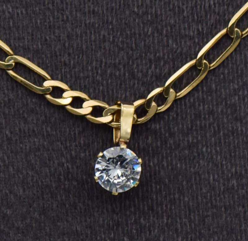 9ct Gold Chain and Pendant