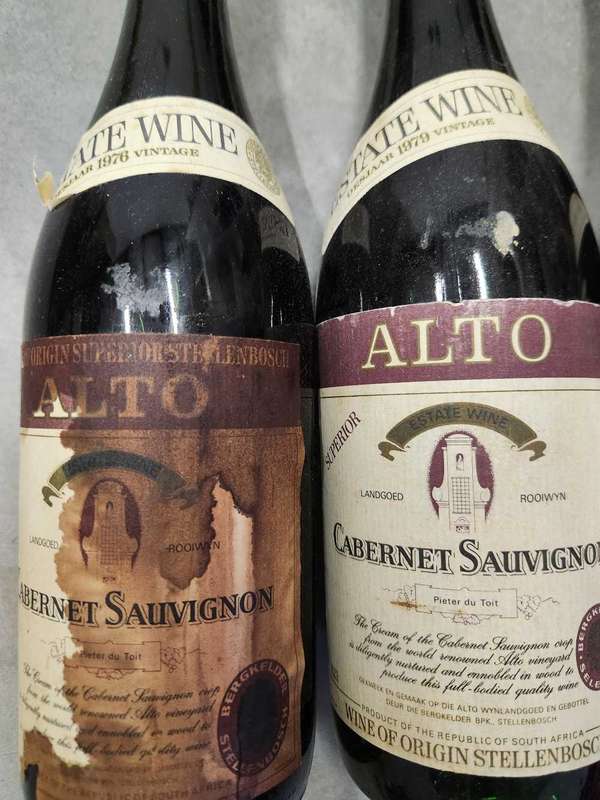 Vintage Wine - 4 Bottles -`76, `79, `83 & `88 - NOT WELL STORED (leakage) **Rarely seen!!!