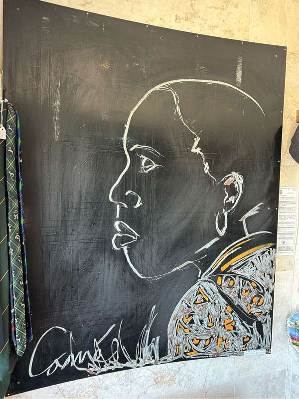 Corné Weideman oil on steel painting ( one of a kind )