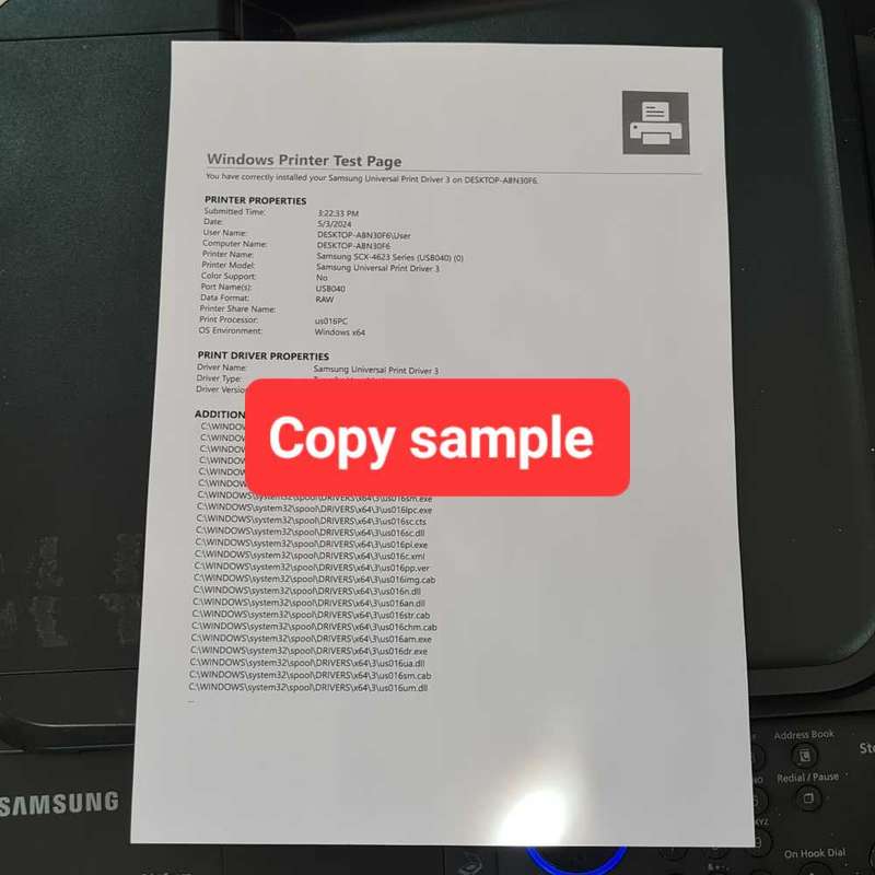 Samsung SCX-4623F Lazer printer with Toner