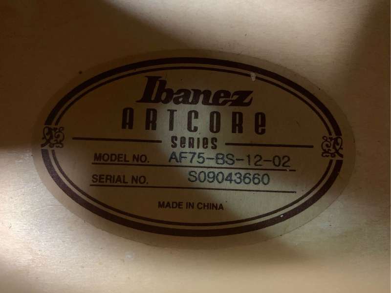 Ibanez ARTCORE AF75 Hollow Body Guitar