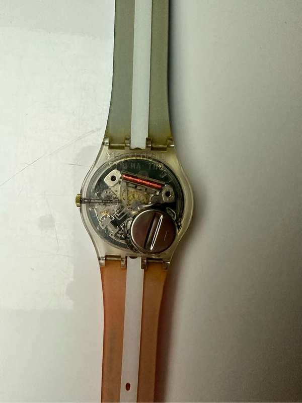 1995 MINT VINTAGE SWATCH ARTISTS EIGA-SHI GZ141 BY AKIRA KUROSAWA `100 YEARS OF CINEMA` WATCH