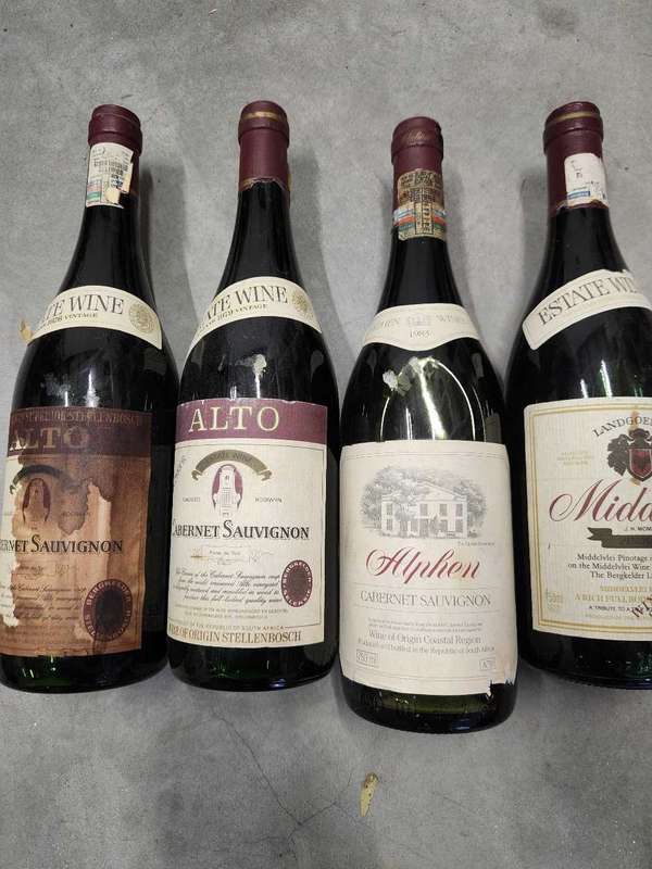 Vintage Wine - 4 Bottles -`76, `79, `83 & `88 - NOT WELL STORED (leakage) **Rarely seen!!!