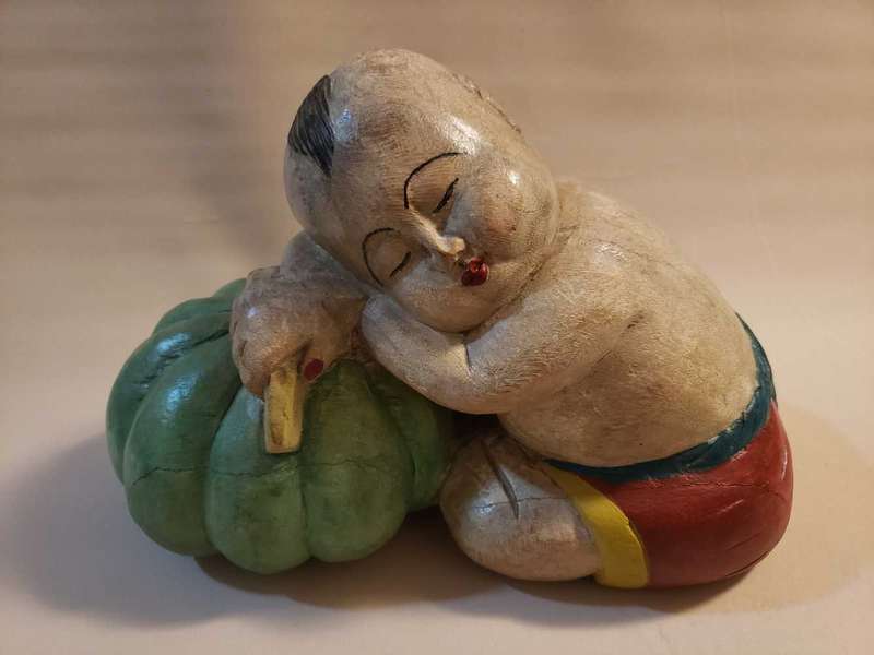 Vintage Chinese Sleeping Baby - Large