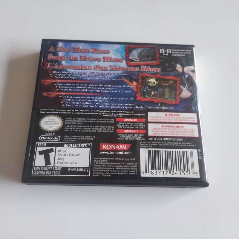 Castlevania Order of Ecclesia Nintendo Ds