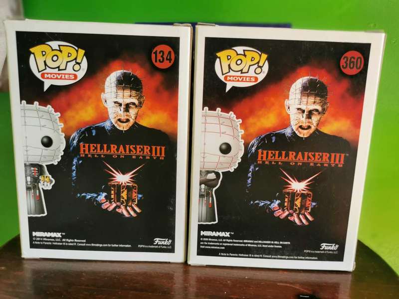 Pinhead Funko Pop bundle, Hellraiser 3 movie
