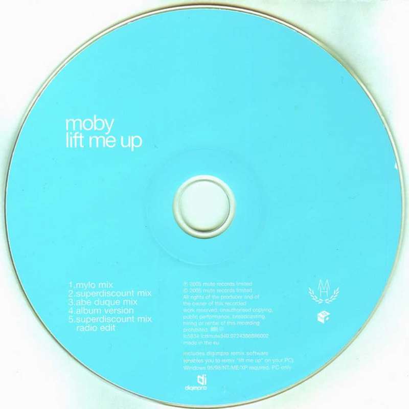 Moby  Lift Me Up 5 track Maxi cd