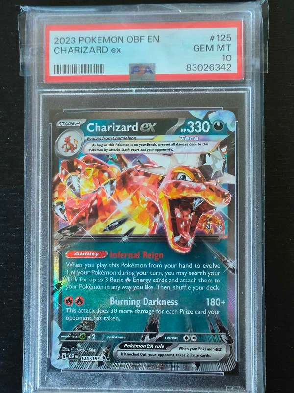 PSA 10 Pokemon Charizard EX OBF