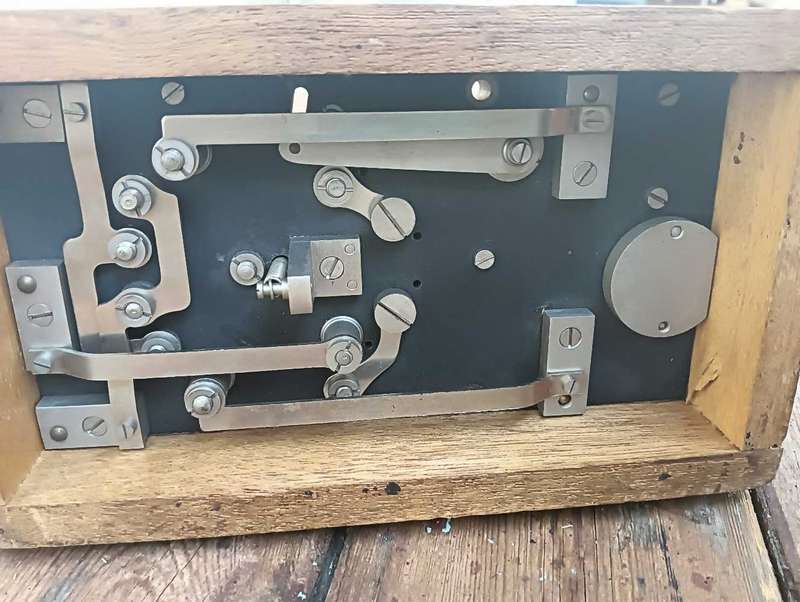 An antique Elliot Bros. London, GPO double current telegraph key