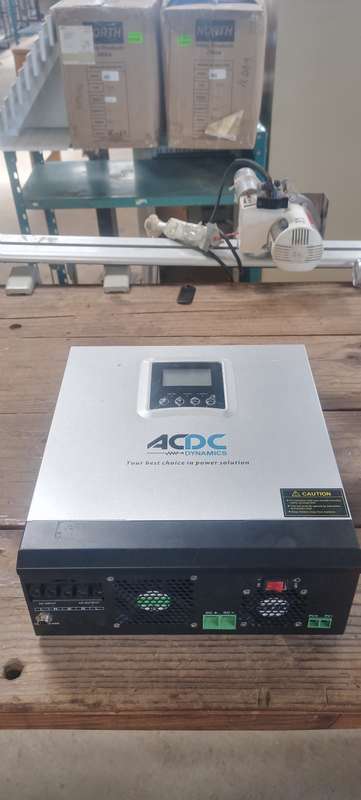 ACDC DYNAMICS HYBRID SOLAR INVERTER 3000VA/24VDC C/W 60A MPPT CONT. PV18-3K 24VDC