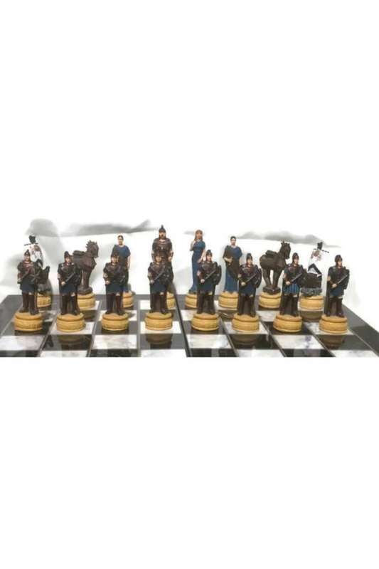 Troy Chess Set Chess Jewelry Hand Painting