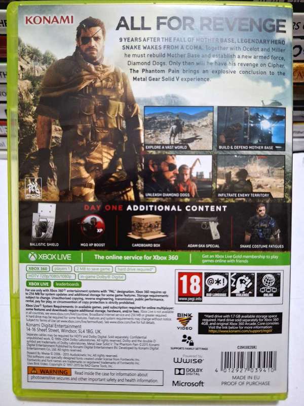 Metal Gear Solid V - The Phantom Pain (XBOX 360)