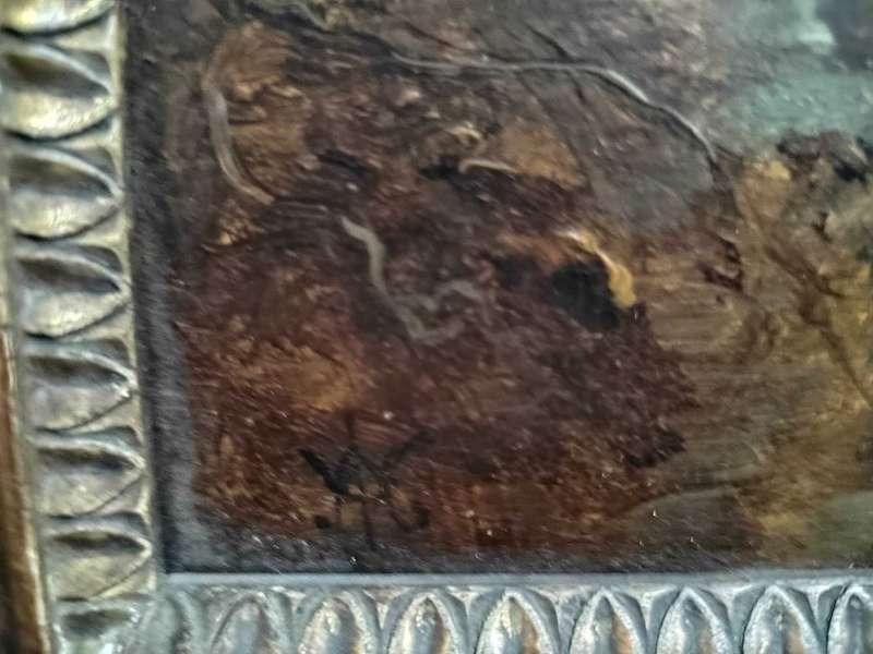 Antique Fox hunting Painting