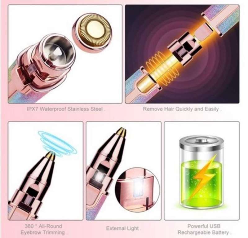 Flawless Rechargeable 2 in 1 Eyebrow Trimmer ***UNBOXED DEAL***