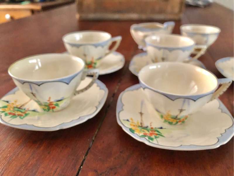 Art Deco demitasse teaset