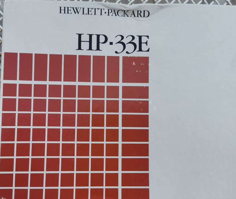 Hewlett Packard HP-33E calculator