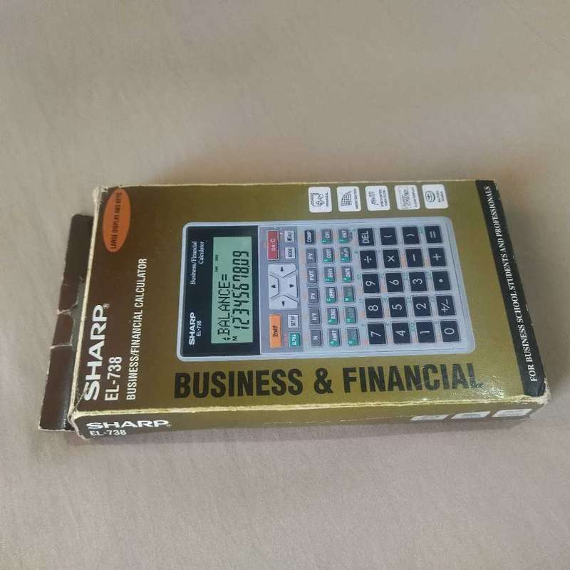 SHARP EL-738 BUSINESS/FINANCIAL CALCULATOR