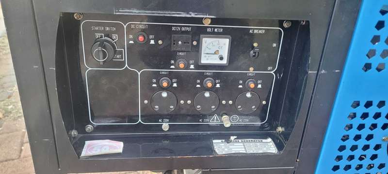 10Kw MAC AFRIC Used Petrol Generator (Exhaust Side Cover Missing)