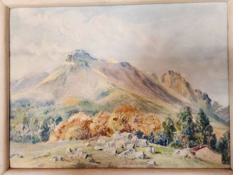 Vintage Oil Painting on Board