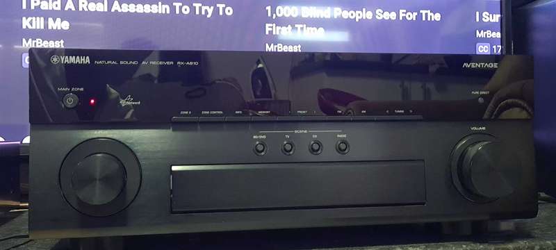 Yamaha Rx-a810 Receiver & Pure acoustics Supernova 5F speaker set.