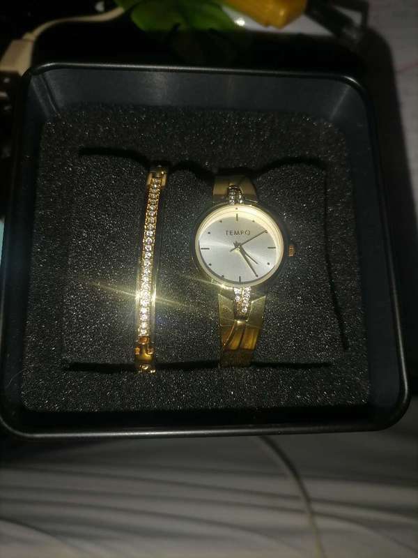 Tempo Ladies watch and bracelet set