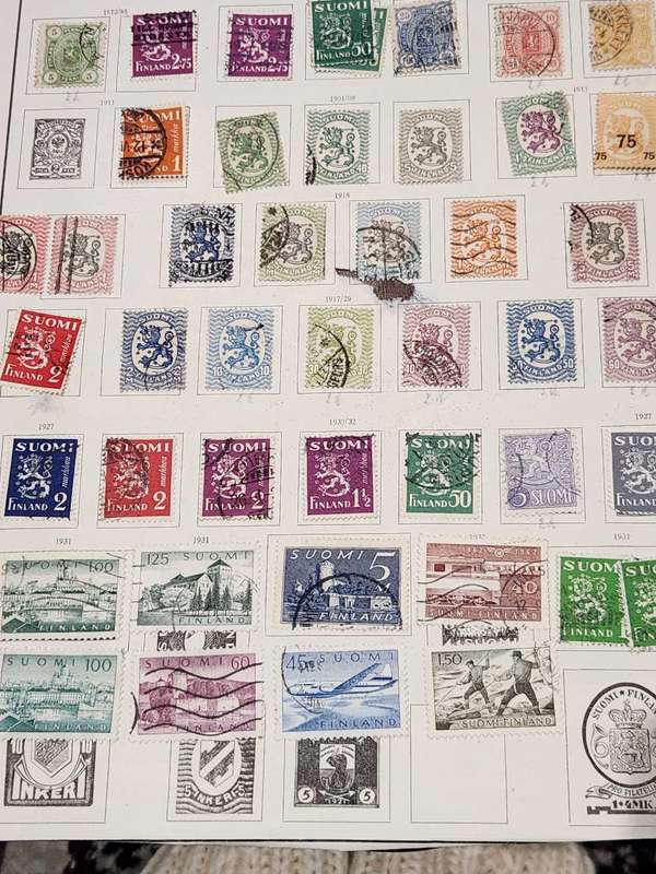 Finland   on album page 1890 onwards - small but useful!!