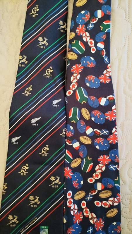 Commerative 1995 Rugby World Cup Tie & 1999 World Cup Tie