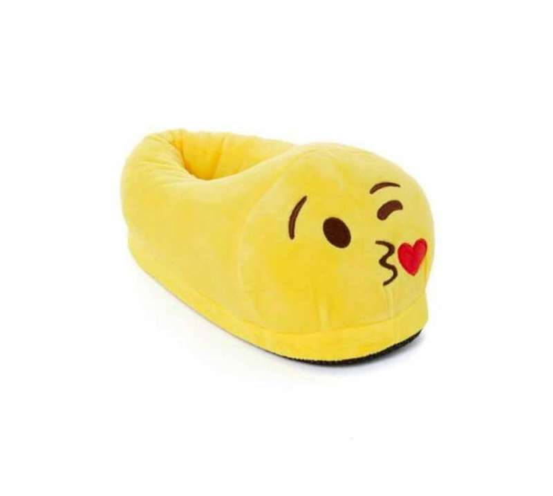 Soft Plush Emoji Slippers