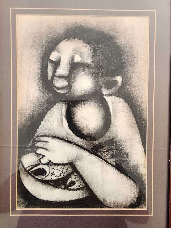 Charcoal Schetch -In the manner of David Mbele