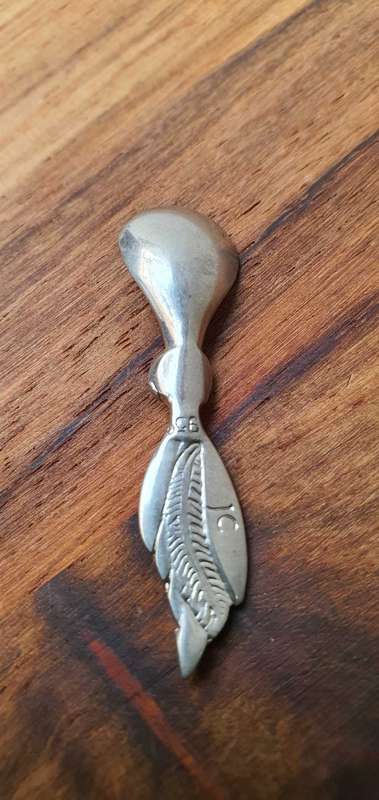 Rare find ! 3 × 950 Salt ducks with matching feather spoons by Jenna Clifford