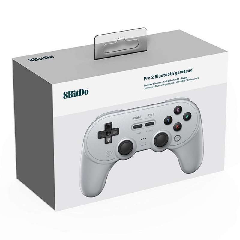 8Bitdo SN30 PRO 2 Wireless Bluetooth Gamepad Joystick for Switch / Android / PC (Grey)