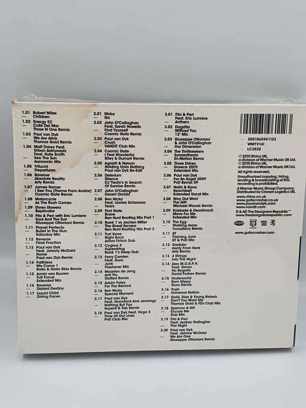 Paul Van Dyk Gatecrasher`s Trance Anthems 2010 CD 3 Disc Boxset