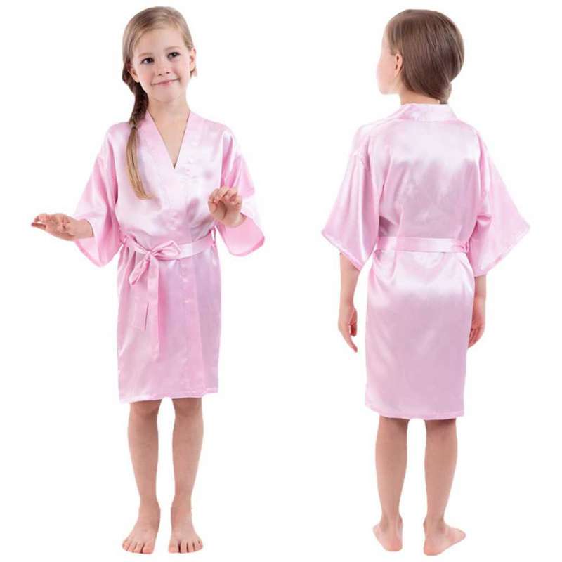 kids satin gown