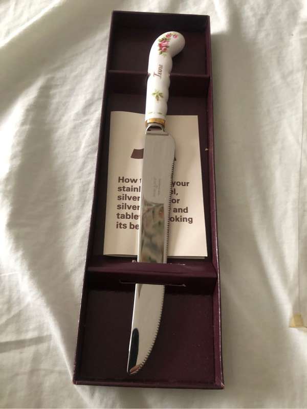 Royal Albert Flower of the Month June Cake Knife