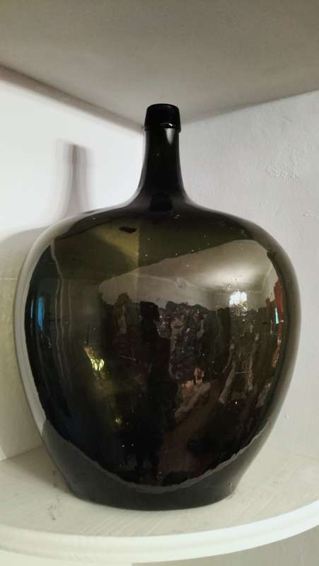 Large Dark Green Demijohn Bottle for Brendan only
