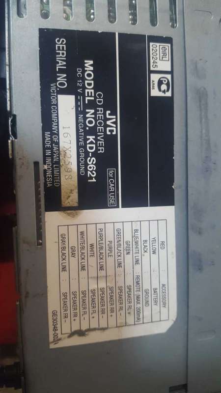 JVC car radio cd player KD-S621
