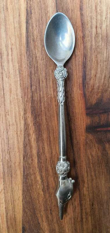 8 × Jenna Clifford beautiful rare 950 teaspoons