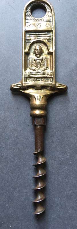 Vintage 1930s Shakespeare Brass  Bottle Opener