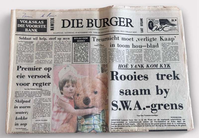 Die Burger Newspapers circa 1977 / 1978
