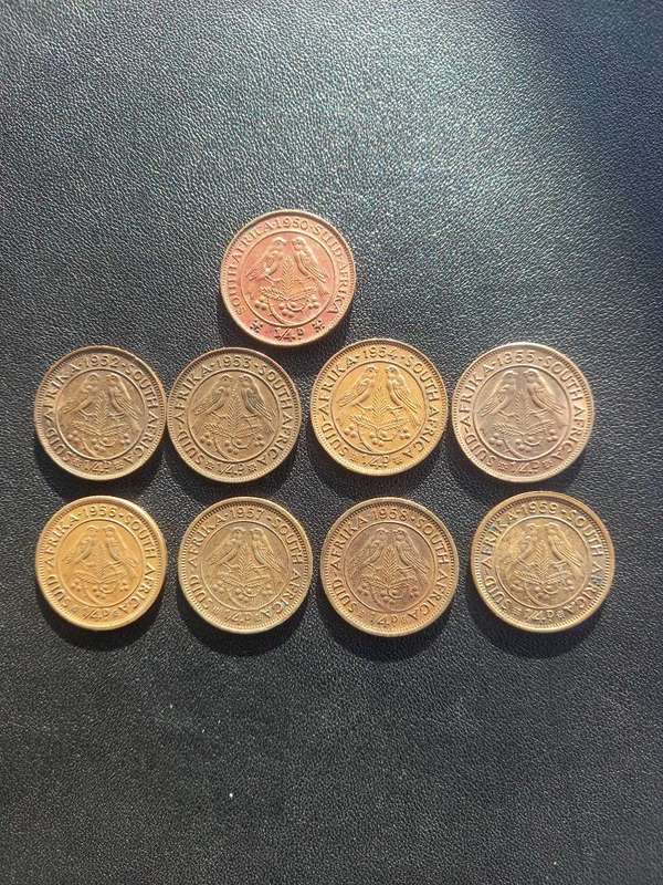 8 × 1/4 pennies SA