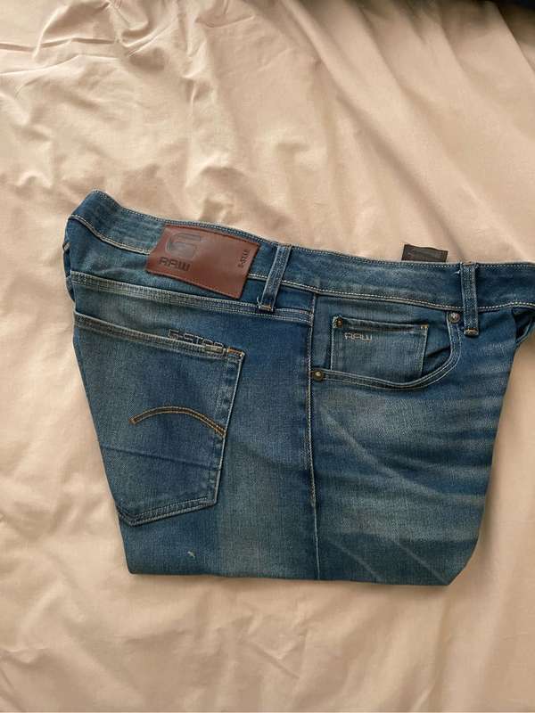 G star raw blue jeans size 32 medium great condition