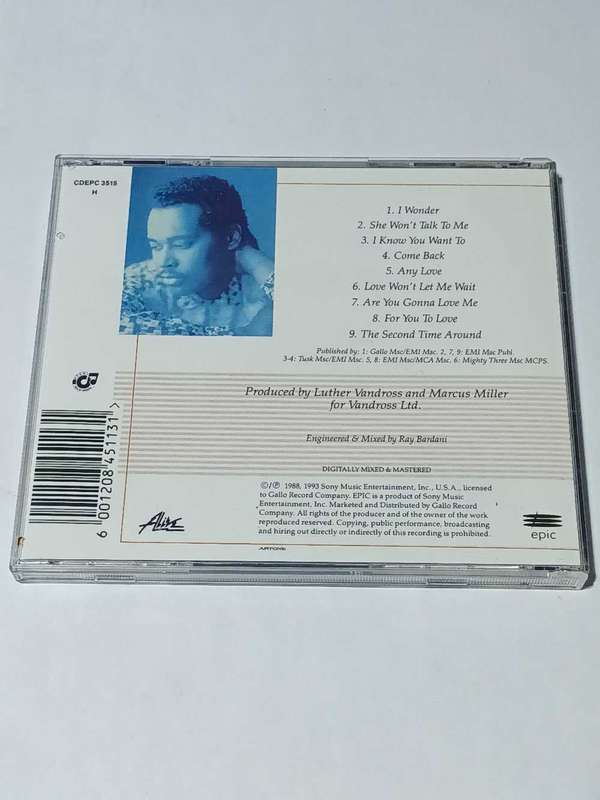 Luther Vandross,Any love ,cd