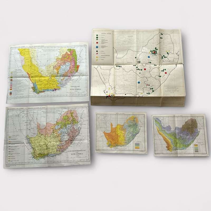 Vintage Maps circa 1950s & Antique Postcards