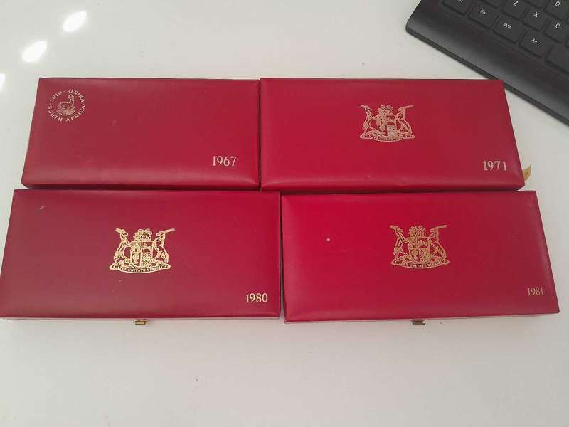 Proof sets 1957,1971,1980,1981
