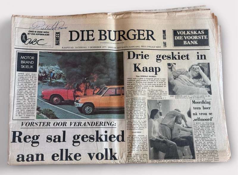 Die Burger Newspapers circa 1977 / 1978