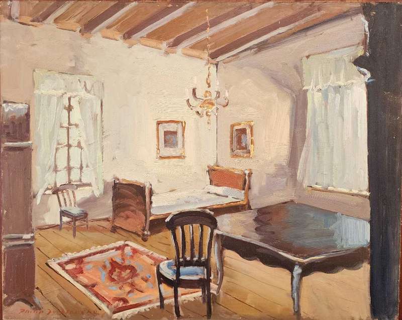 Phillip Terblanche Oil on board.