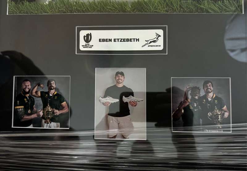 Springbok Rugby Legend Eben Etzebeth Signed boot