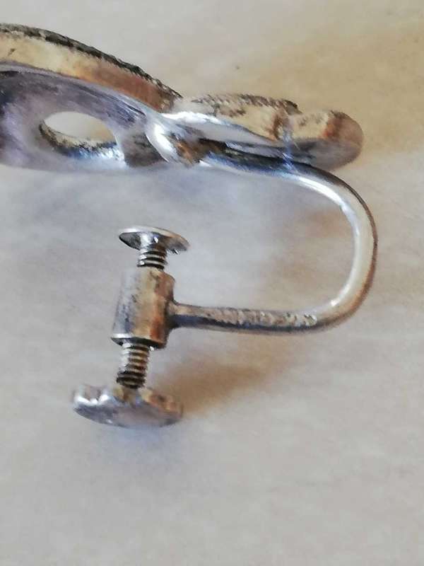 Silver markasiet oorbelle