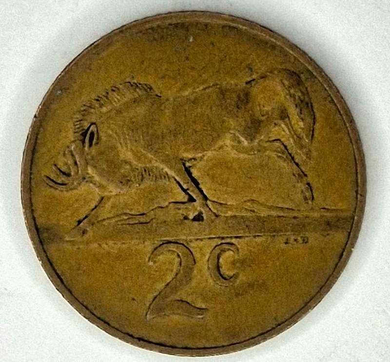 South Africa 1988 set on R1 50c 20c 10c 5c 2c 1c